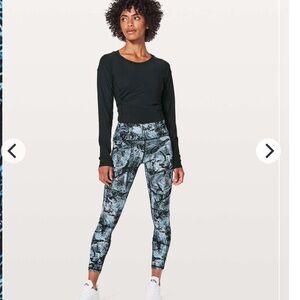 NWT Lululemon Train Times 7/8 Pant *25" in Eternal Wave Starlight Black / Black